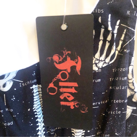 NWT Folter Glow in the Dark Skeleton Dress - Picture 8 of 12